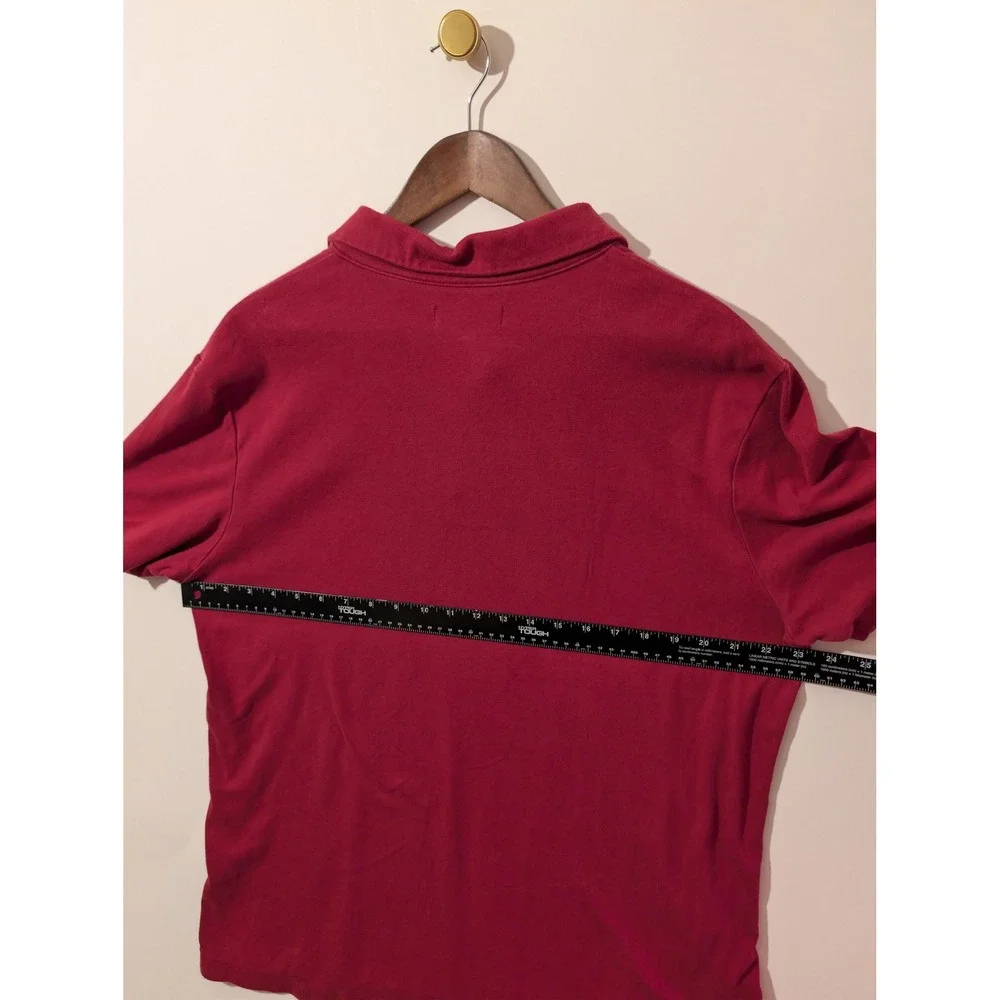 Banana Republic Polo Shirt Mens XL Red Excellent Short Sleeve Casual Solid Top